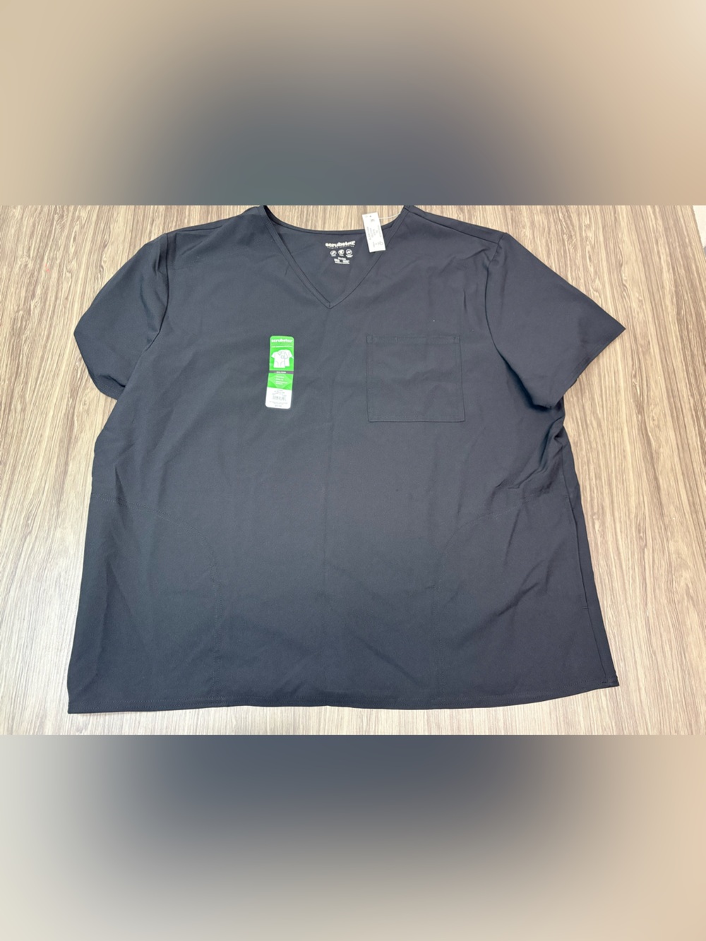 Scrubstar Black Scrub Top Size 2X NWT